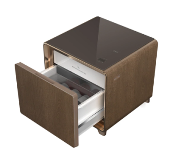 Mini Smart Refrigerator Coffee Table. Wood