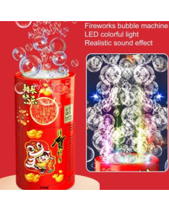 Bubble machine , led light with firework and sound effect 