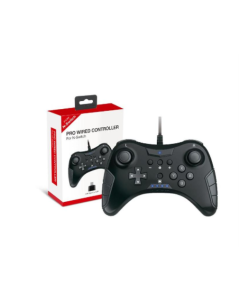 Dobe TNS-901 Pro Wired Controller Gamepad for N-Switch with a male Type-C to USB adapter - Black